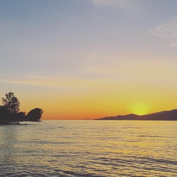 Sunset at Spanish Banks, 2017